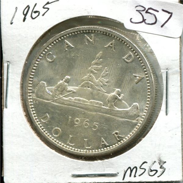 1965 Large Canadian Dollar