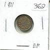 Image 1 : 1911 Small 5¢ Canadian Coin
