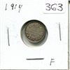 Image 1 : 1914 Small 5¢ Canadian Coin