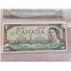 Image 2 : 2 Canadian $1.00 one dollar bills - 1937 & unc 1967 centennial
