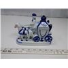 Image 2 : Blue Ceramic Horse Carriage