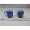 Image 1 : 2x Blue China Cups