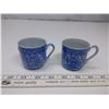 Image 3 : 2x Blue China Cups