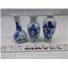 Image 1 : 3 Small Blue Vases