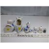 Image 3 : Blue Ceramic Animal Ornaments - Cats, Dog, Owl (6)