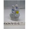 Image 2 : Blue Man and Woman Sitting Ceramic Ornament