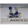 Image 2 : Blue Boy and Girl on Boat Ceramic Ornament
