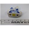 Image 3 : Blue Boy and Girl on Boat Ceramic Ornament