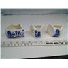 Image 2 : 3 Small Blue Ceramic Planters