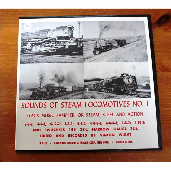 1957 FOLKWAYS RCORDS  Sounds of the Steam Locomotives 