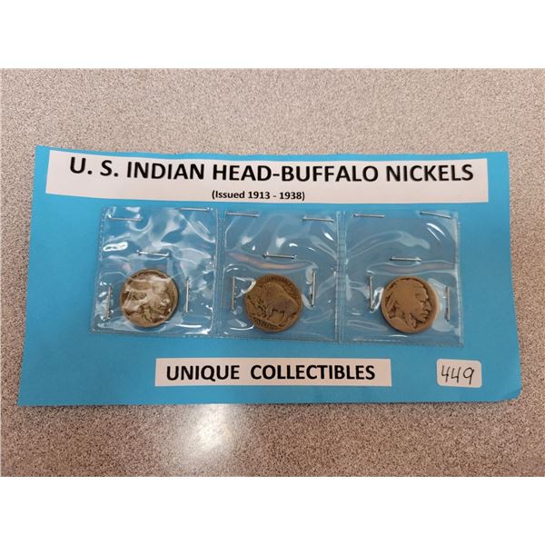 U.S. Indian Head-Buffalo nickels