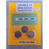 Image 1 : 1940, 1941, 1942 George V five cents