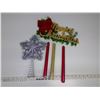 Image 1 : Merry Christmas Sign and Tree Topper