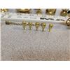 Image 2 : Miniature brass pieces (lamp, cannon, clock, roulette wheel etc.)