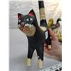 Image 3 : Two wood cat ornaments