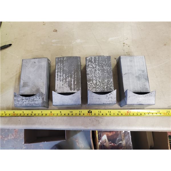 (4) galvanized match box holders