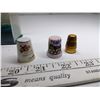 Image 2 : (4) Collector Thimbles, 1 From Arizona, 1 From Czech, 1 Brass, 1 Creative Circle