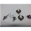 Image 2 : (5) Silver Tone Jewelry, 1 Bracelet, 4 Pierced Earrings Sets