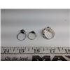 Image 2 : (3) Rings – 1 “NVC” Nataliya V – Collister” Size 8, 2 Marked Sterling