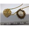 Image 2 : (2) Large Pendant/ Broaches, 1 Handmade Peti Point + 1 Made in Japan