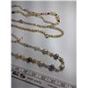 Image 3 : (3) Vintage Bead Necklaces, Pearl + Iridescent