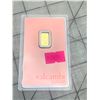 Image 1 : 1 GRAM 999.99 VALCAMBI GOLD BAR