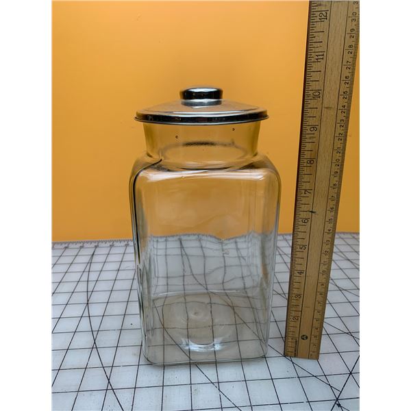 VINTAGE CANISTER JAR WITH LID