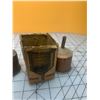 Image 2 : BRASS COLEMAN FUNNELS AND MEASURING CAN