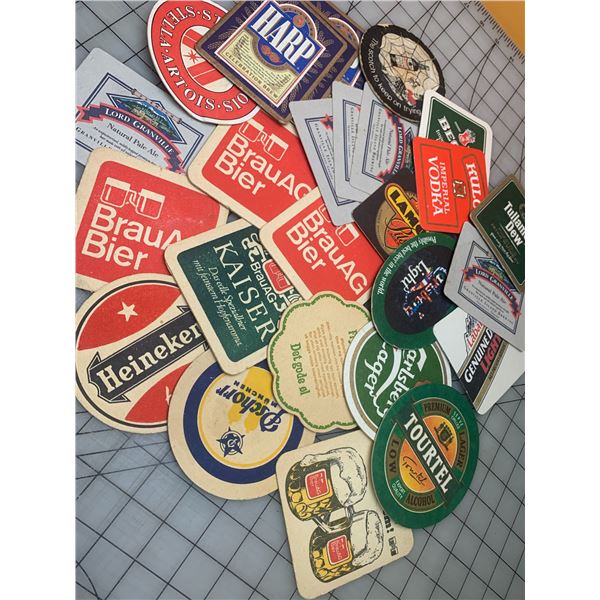 VINTAGE LOT OF ADVERTISING COASTERS