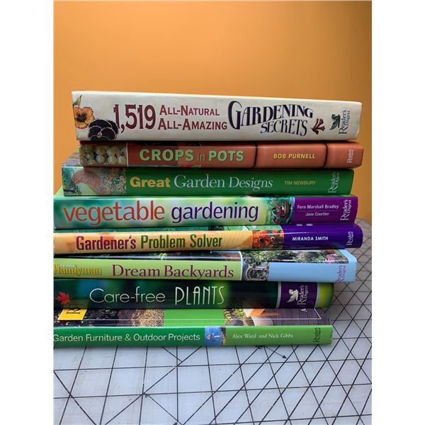 LOT OF HARDCOVER GARDENING BOOKS