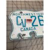 Image 3 : 1975 NORTHWEST TERRITORIES LICENCE PLATE