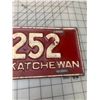 Image 3 : 1938 SASKATCHEWAN LICENCE PLATE