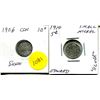 Image 1 : 2 Silver Small 10 Cent - 1906-1910