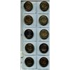 Image 1 : 10 - 50 Cent Coins 1940-45, 1949-1950-51 Most AU