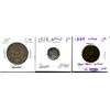 Image 1 : 3 Newfoundland Coins 1888 1 Cent / 1909 50 Cent / 1938 5 Cent