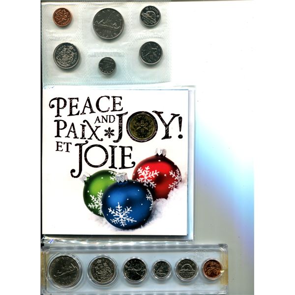 3 Canadian Year Coin Sets 1968, 1976, and 2015