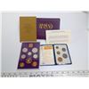 Image 1 : 2x 15th Feb 1971 - Britain's 1st Decimal Coins UNS and Proof Set - The 1970 UNC 8 Coin Set - Crown -