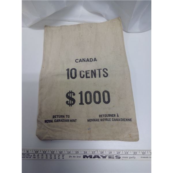 RC Mint Canvas Bag - 10 Cent to $1000 Value