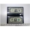 Image 3 : Blue & Green Seals U.S. Currency. Includes 1957A $1 Blue Seal Silver Certificate and 2013 $2 Green S