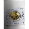 Image 1 : U.S. 2000D Sacagawea Dollar. 24-karat Gold plated. BU. Housed in a black case.