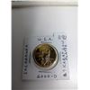 Image 2 : U.S. 2000D Sacagawea Dollar. 24-karat Gold plated. BU. Housed in a black case.