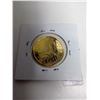Image 3 : U.S. 2000D Sacagawea Dollar. 24-karat Gold plated. BU. Housed in a black case.