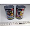 Image 1 : 2 Unopened Pinnacle Football Card Sealed Cans - Sealed Pack inside