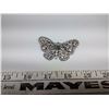 Image 1 : Vintage Silver Crystal Butterfly Broach