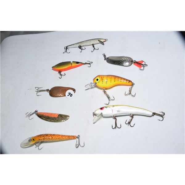 8 Vintage Fishing Lures