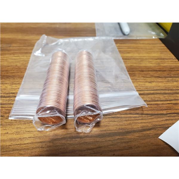 2 rolls of 2012 pennies