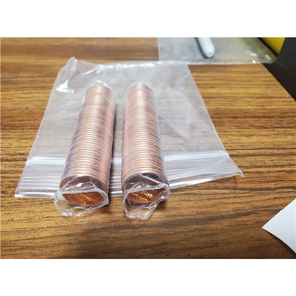 2 rolls of 2012 pennies