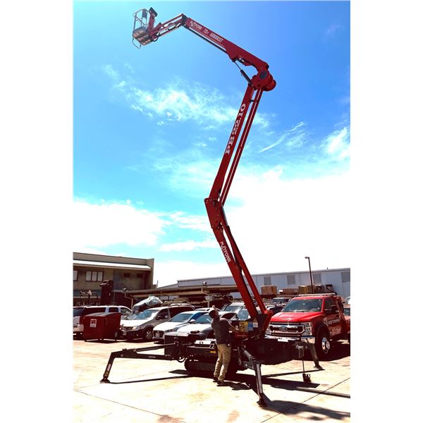 2023 Arborist Track Aerial Lift w/ 72-Ft. Work Height, Outriggers, Steel-Deck Tilt Trailer