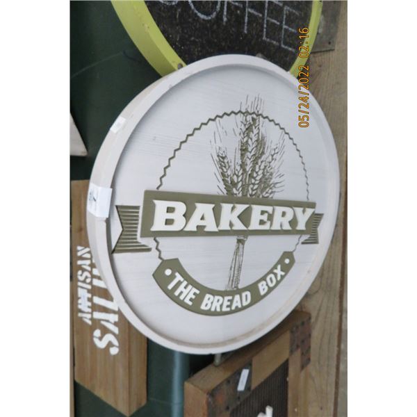 Bread Box/Baker Wall Sign