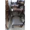 Image 1 : 11-Mocha Padded Slat Back Dining Chairs - 11 X $